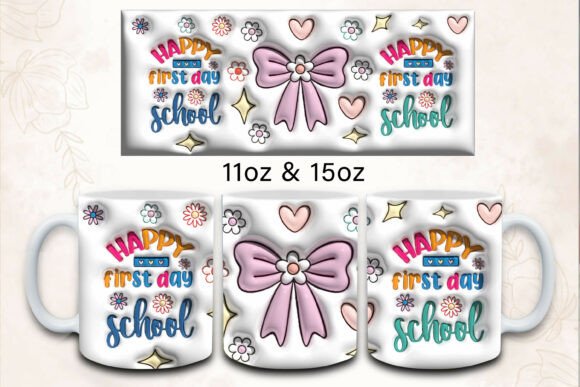 3D Inflated Back to School Mug Wrap: A Creative Tool for Productivity and Branding