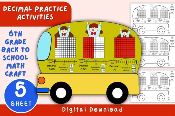 6th Grade Back to School Math Craft