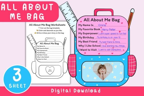 All About Me Bag Back to School Craft