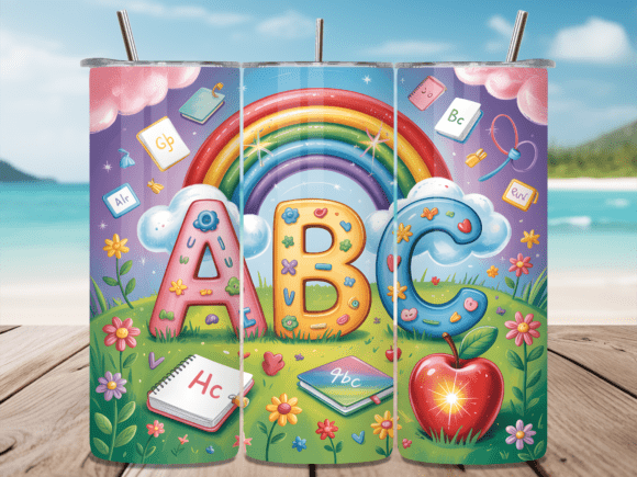 Back to School ABC Tumbler Wrap