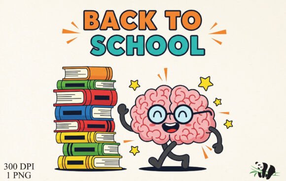 Back to School Brain PNG T-Shirt Design