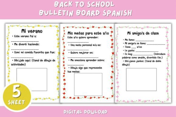 Back to School Bulletin Board Spanish
