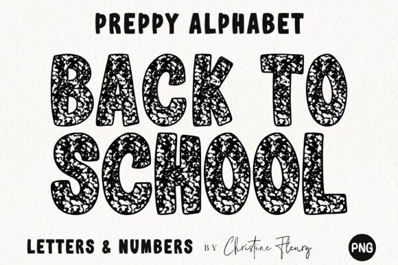 Back to School Composition PNG Alphabet: A Creative Resource for Designers and Educators