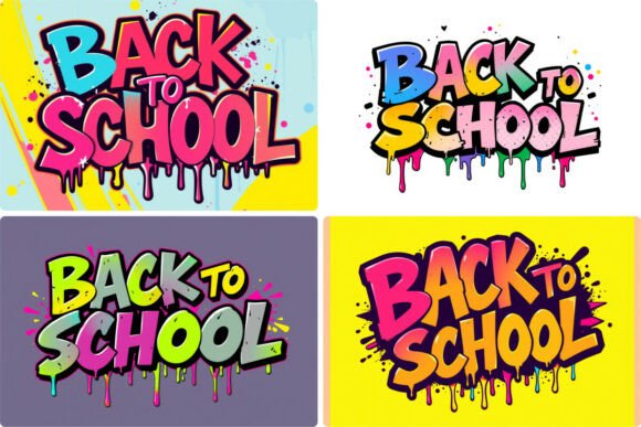 Back to School Graffiti Backgrounds: A Creative Resource for Designers and Creators