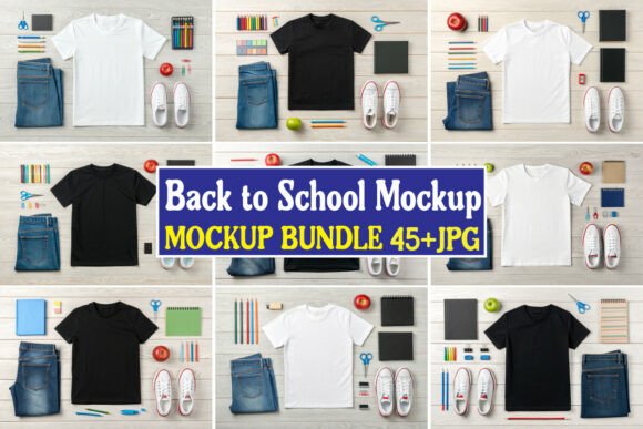 Back to School Mockup Bundle 04: A Versatile Tool for Creative Professionals and Educators