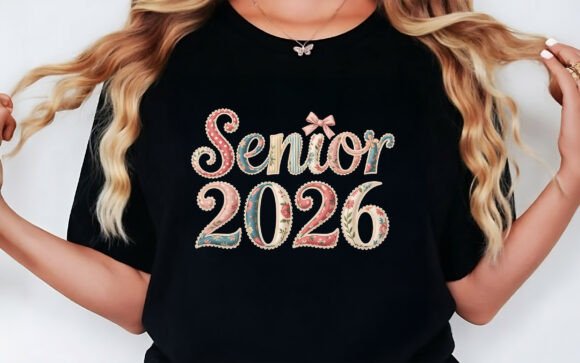 Floral Senior 2026 Back to School Shirt: A Versatile Design for Creative and Commercial Use