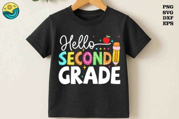 Hello Second Grade SVG Back to School: A Fun and Colorful Design for 2nd Graders