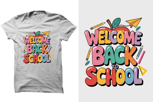School Welcome Back to School Sublimation Design