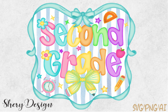 Second Grade Back to School PNG Coquett