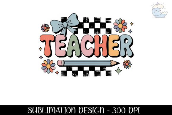 Teacher Cute Png Back to School Design