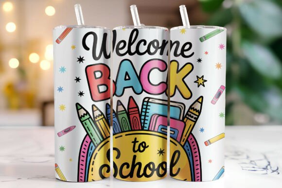 Welcome Back to School Tumbler Wrap: A Versatile Design for Personalized Use or Resale